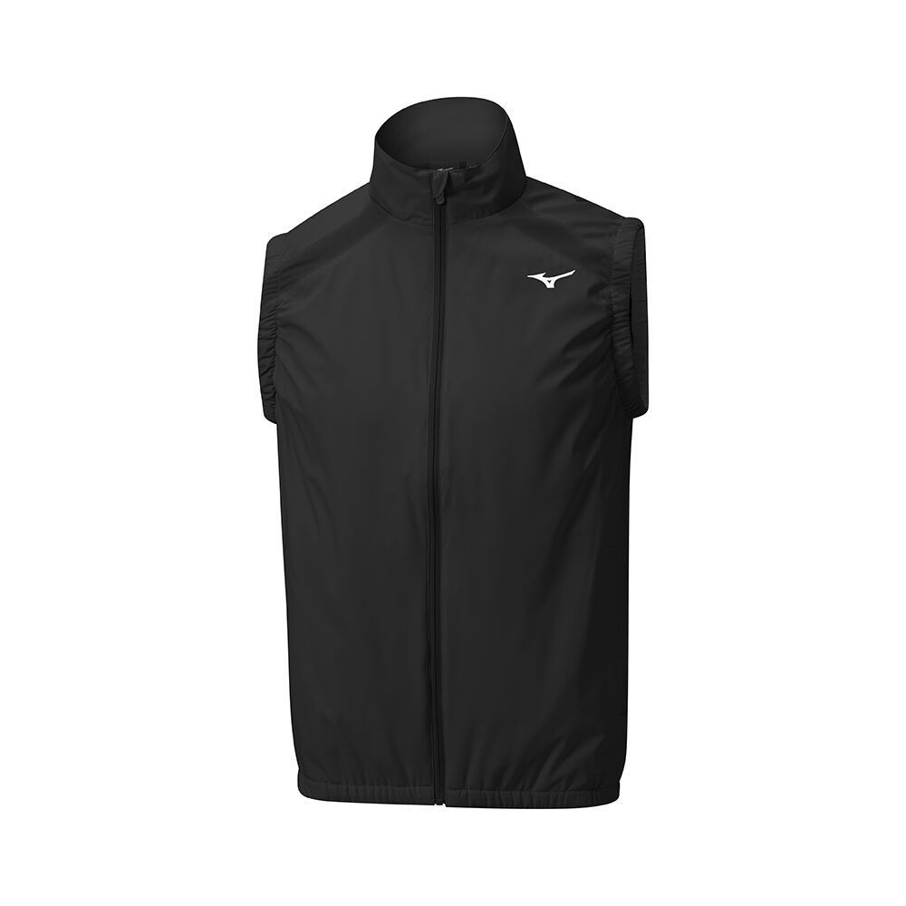 Black Mizuno Breath Thermo Move Tech Gilet | DSQZPO039