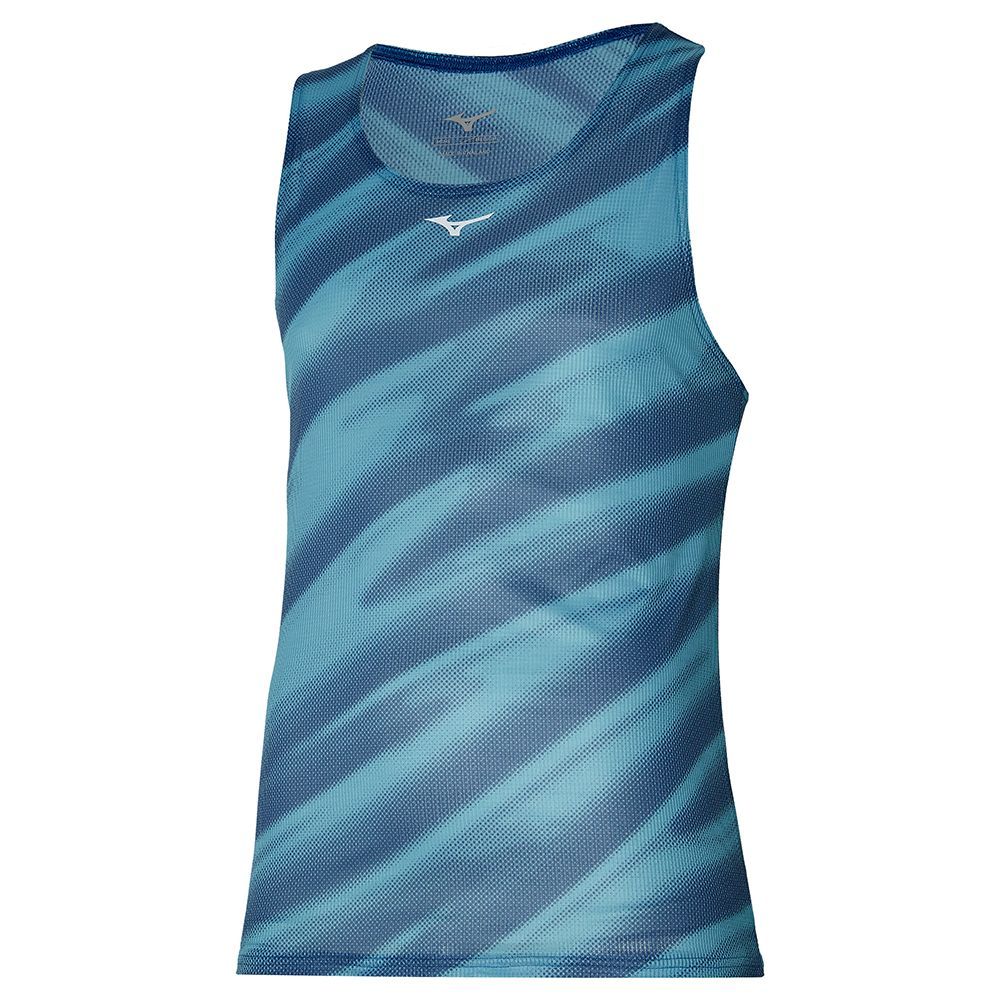 Black Mizuno Dryaeroflow Graphic Tank | VQBORC062
