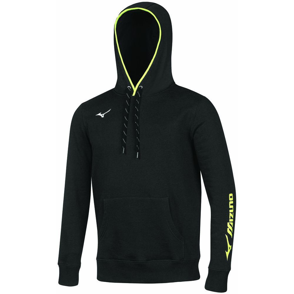 Black Mizuno Sweat Hoodie | CYHQJS542