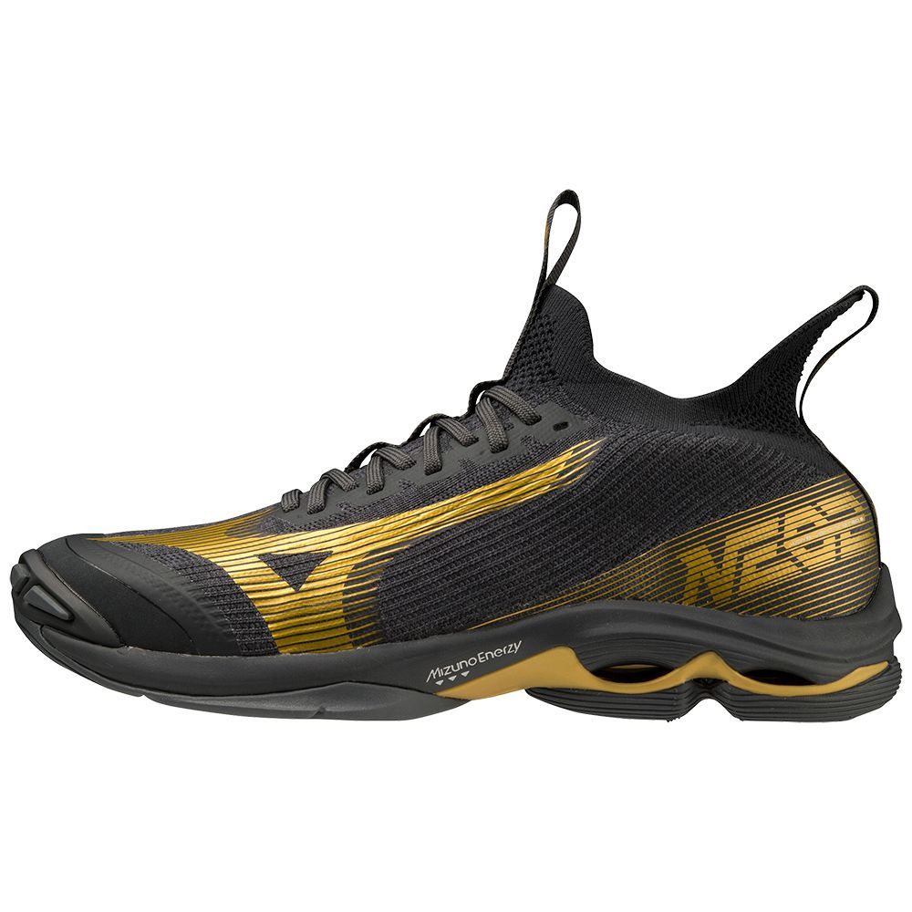 Black / Gold Mizuno Wave Lightning Neo2 | EYJUKP063
