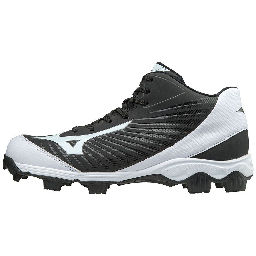 Black / White Mizuno 9-spike Adv Fra 9mid | DFOIRT937