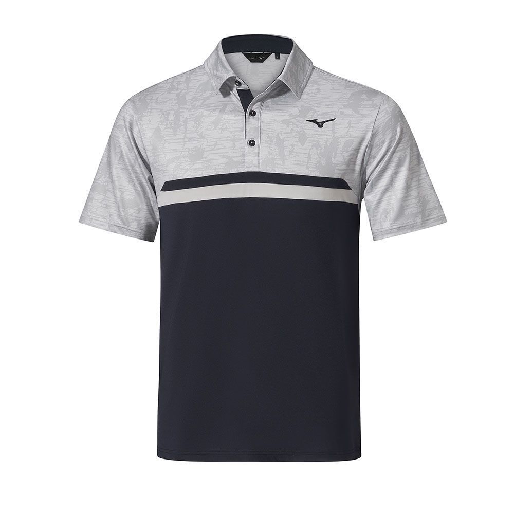 Black / White Mizuno Qd Hazard St Polo | GHMVPC857