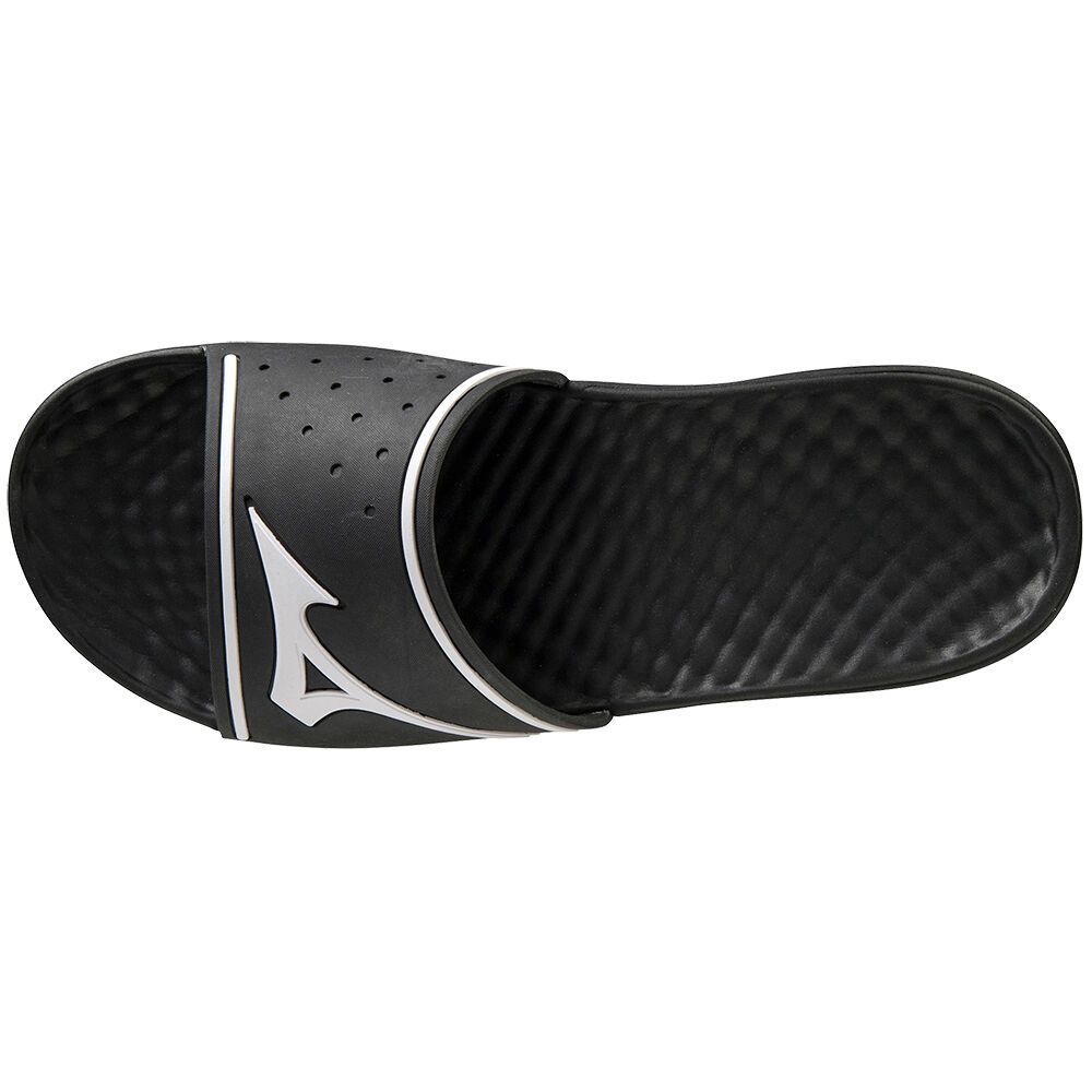 Black / White Mizuno Relax Slide 2 | RGOUVB158