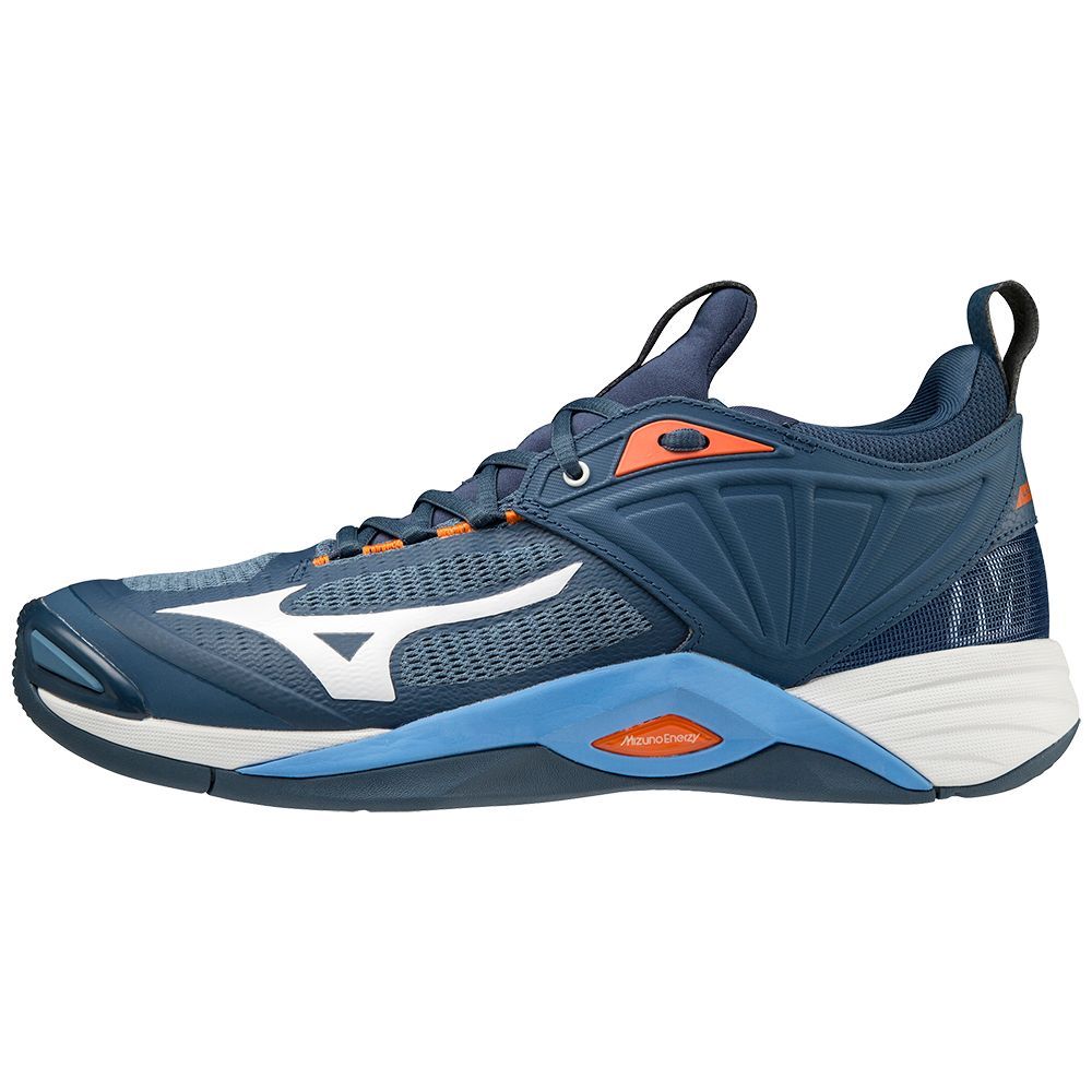 Blue Mizuno Wave Momentum 2 | ZWTHPA503