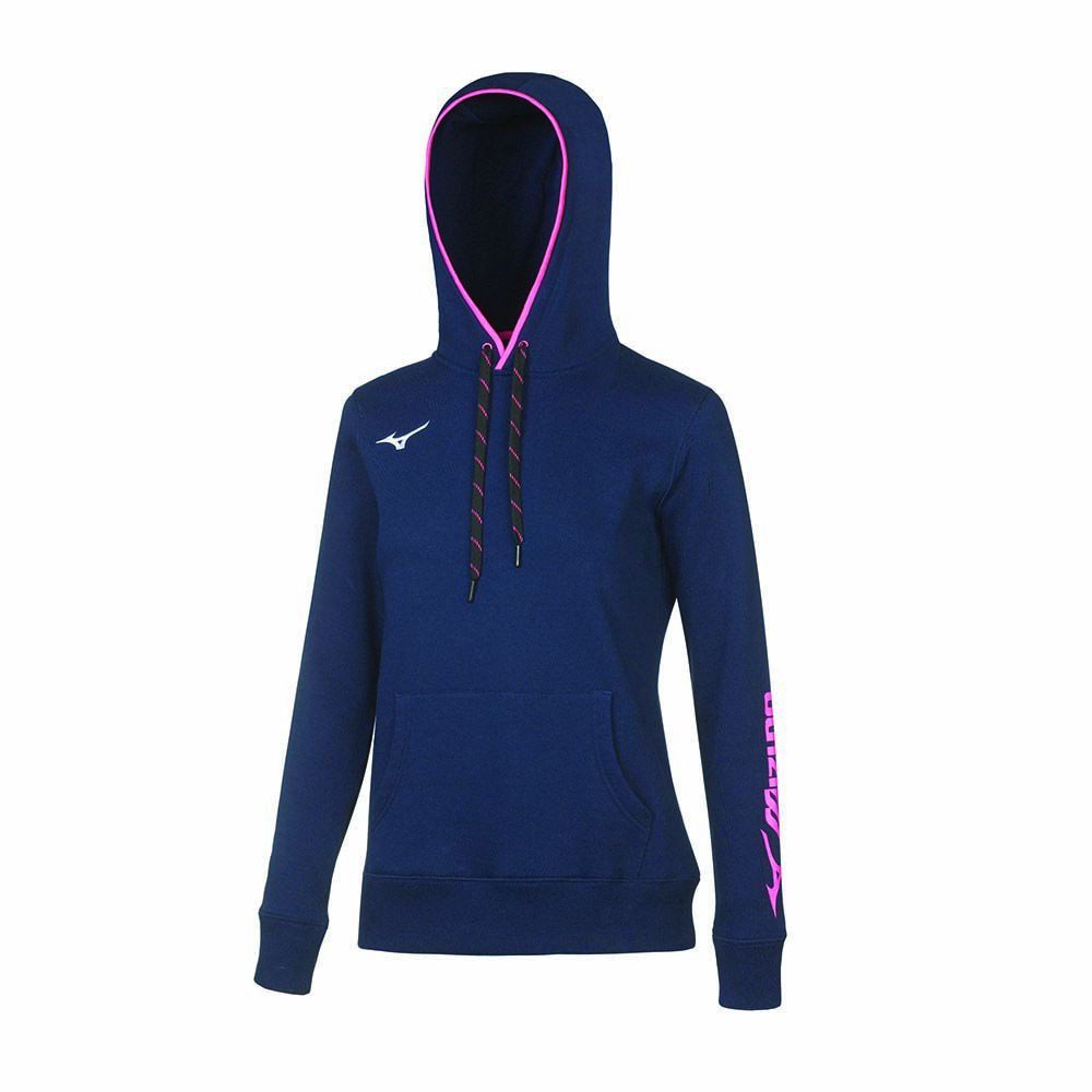 Blue Mizuno Wom Sweat Hoodie | XDZPOE437