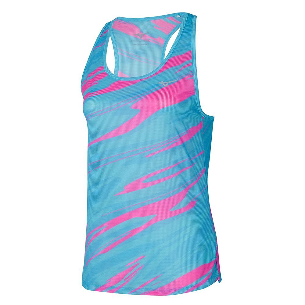 Brown Mizuno Dryaeroflow Graphic Tank | ECBOMU378