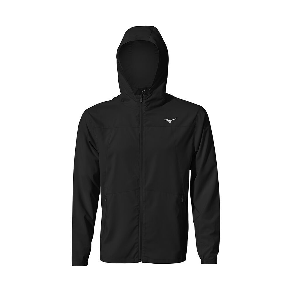 Deep Grey / Black Mizuno Mt Drizzle Hoodie | THGKQX607
