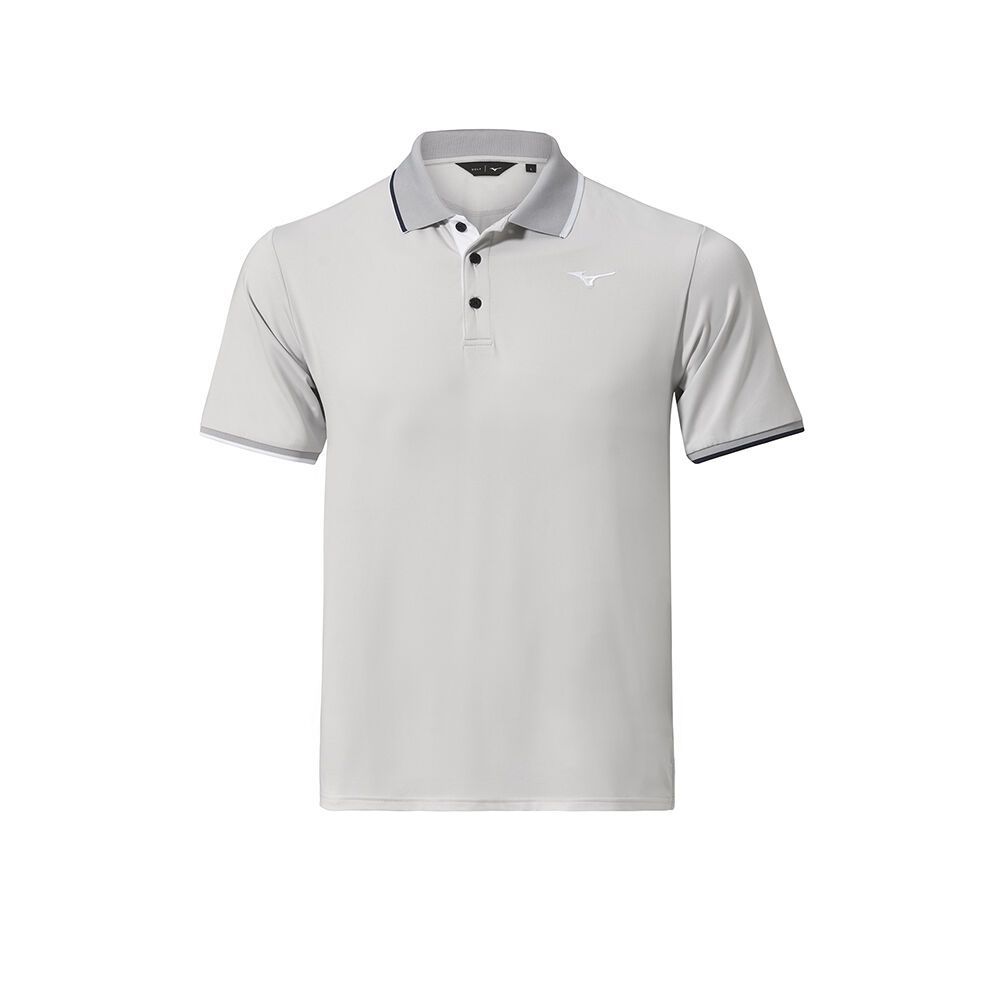 Grey Mizuno Qd Comp Plus Polo | ITZEPC279