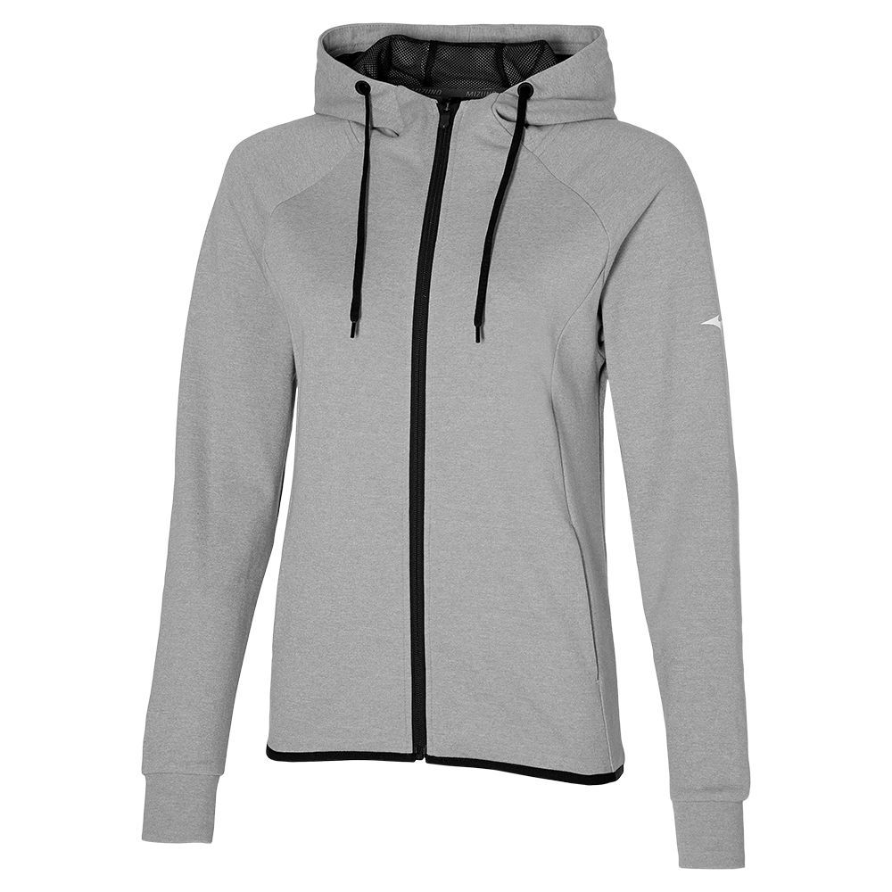 Grey Mizuno Rb Sweat Hoodie | SBFVNL837