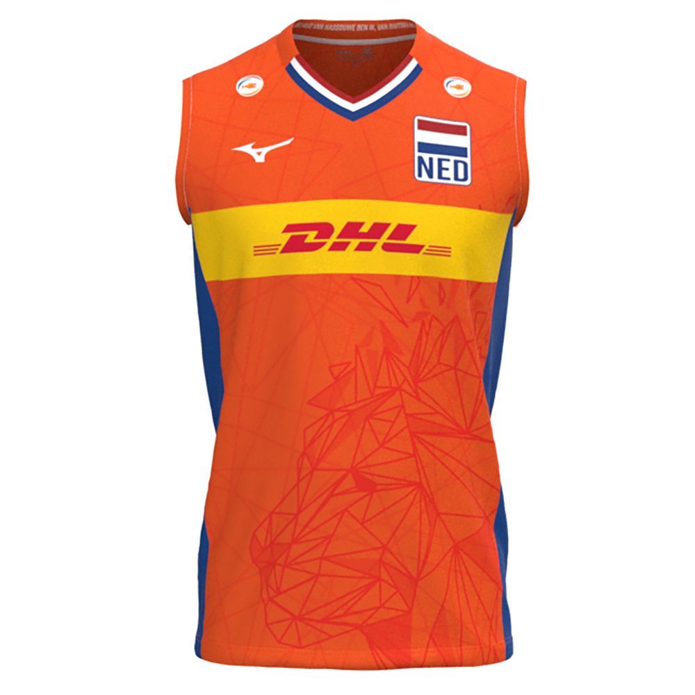 Red Mizuno Nevobo Voleyball Replica Shirt Junior | TOAXQP528