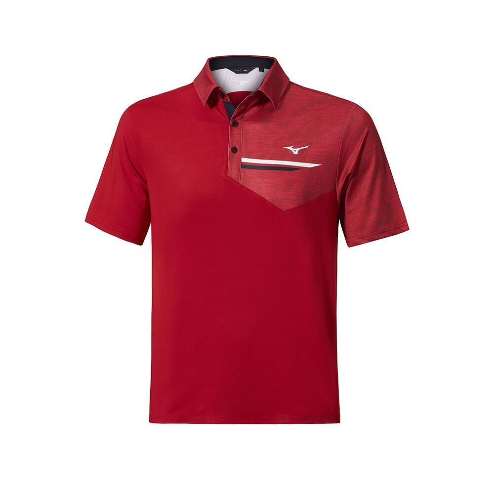 Red Mizuno Qd Hazard Bloc Polo | MUYLVQ538