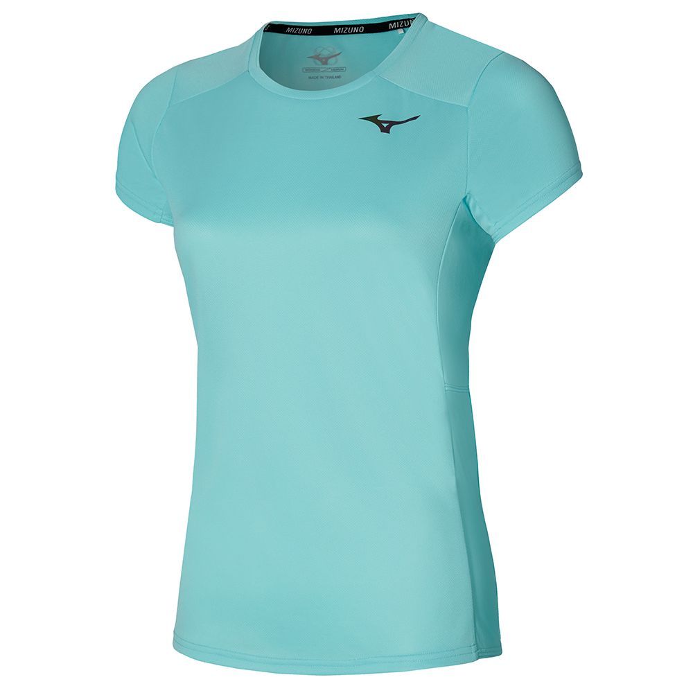 Turquoise Mizuno Two Loop 88 Tee | TAYKOC254