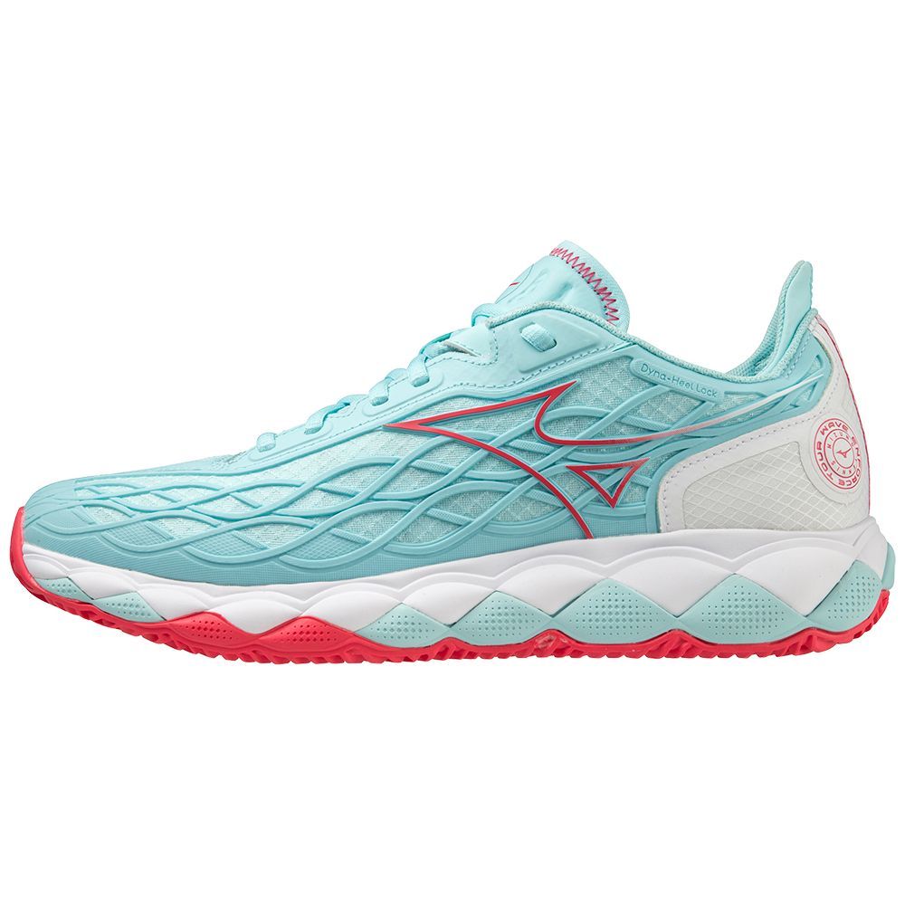Turquoise / Coral / White Mizuno Wave Enforce Tour Cc | DJLKMQ698