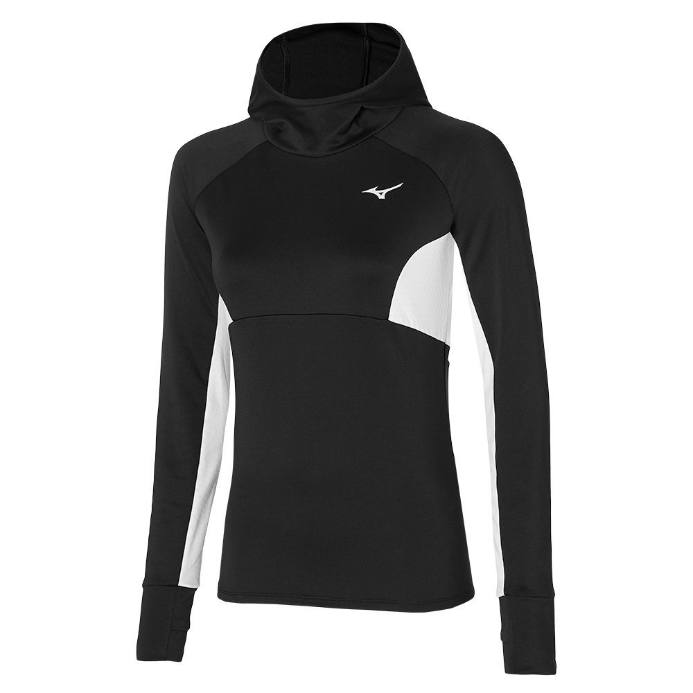 White Mizuno Warmalite Hooded Ls | XVKGSJ928