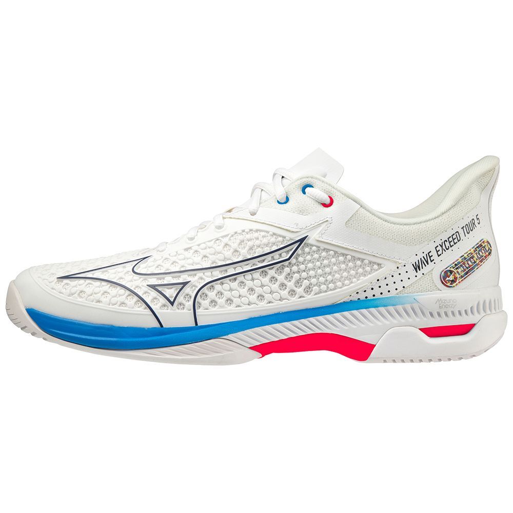 White Mizuno Wave Exceed Tour 5 Cc | CSZBTF137