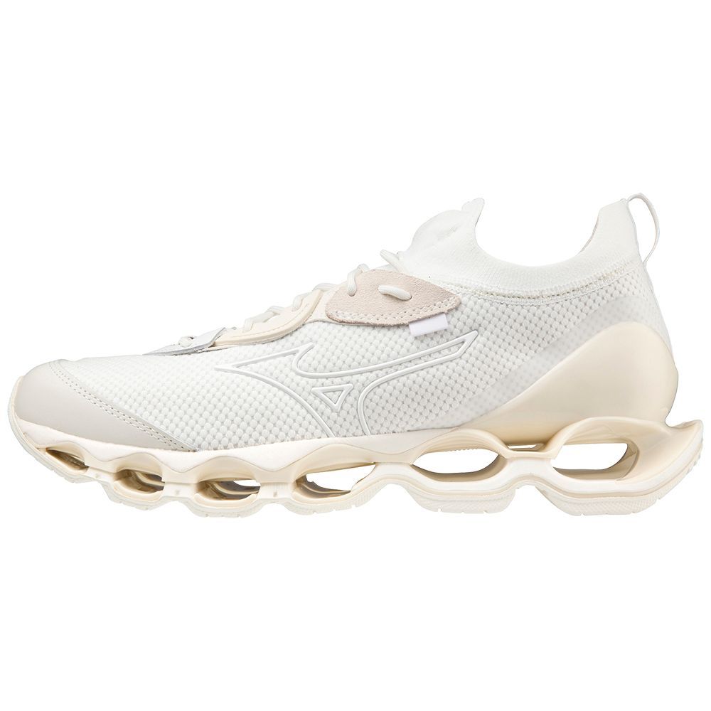 White Mizuno Wave Prophecy Beta | OBEHPX473