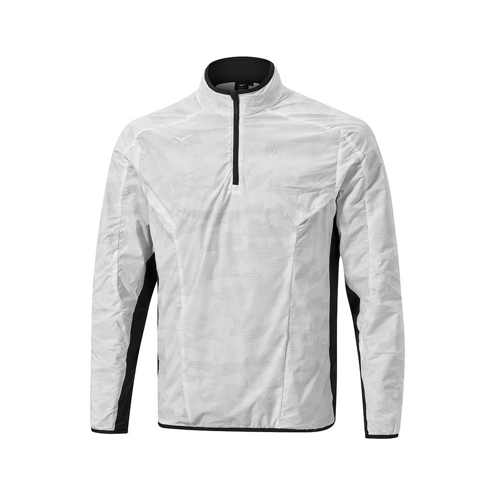 White Mizuno Winter Stretch 1/4 Zip | RJFTMC904