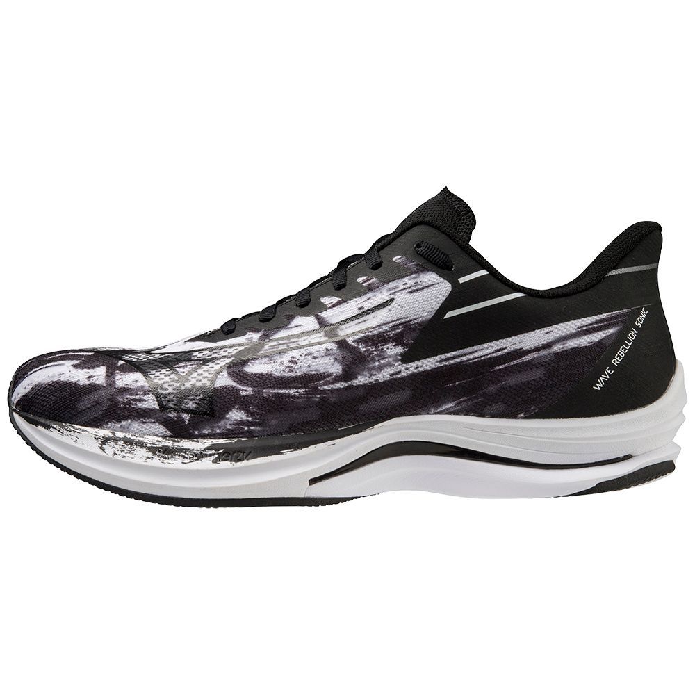 White / Black Mizuno Wave Rebellion Sonic | MZQDNB054