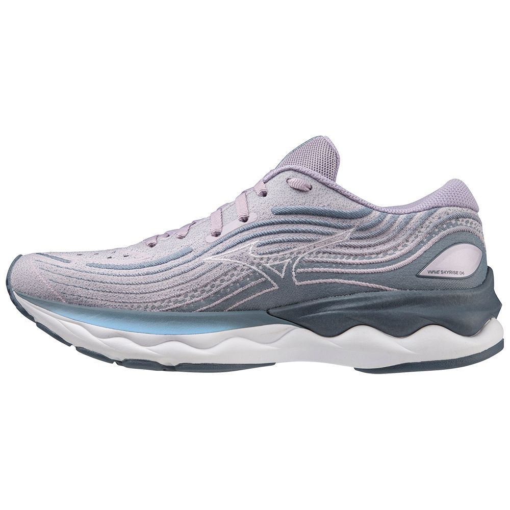 White / Blue Mizuno Wave Skyrise 4 | QJHSVL491