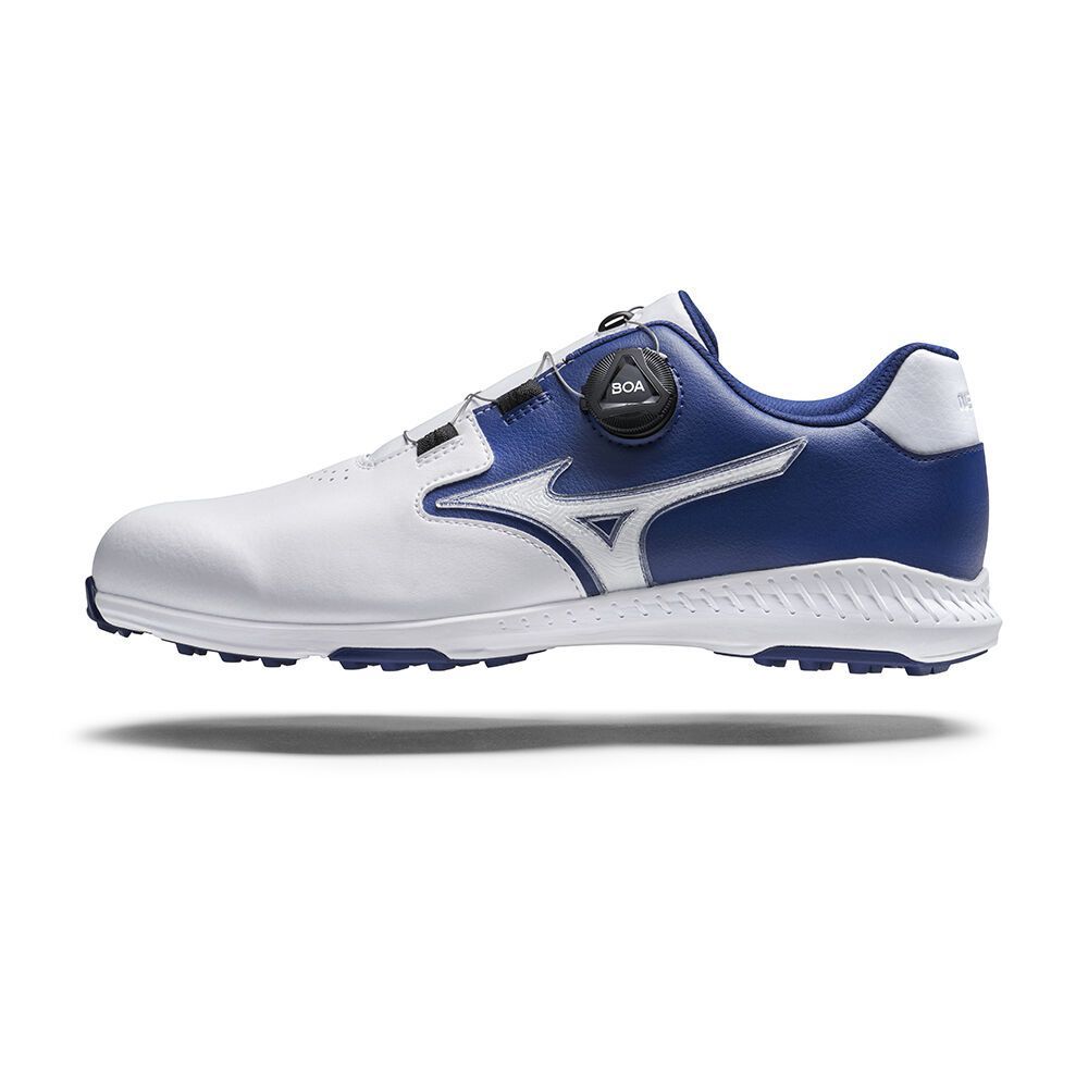 White / Navy Mizuno Nexlite Gs Spikeless | WQYCPB157