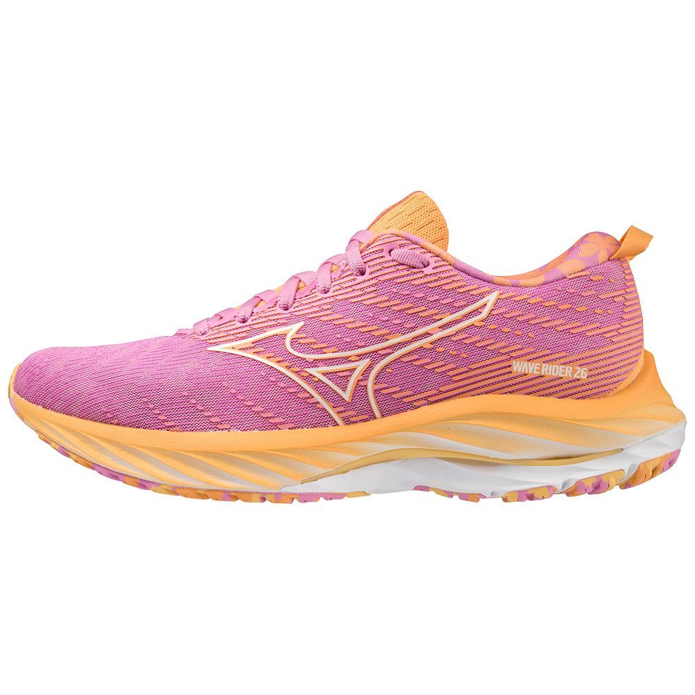 White / Orange Mizuno Wave Rider 26 Roxy | JNUKPZ310