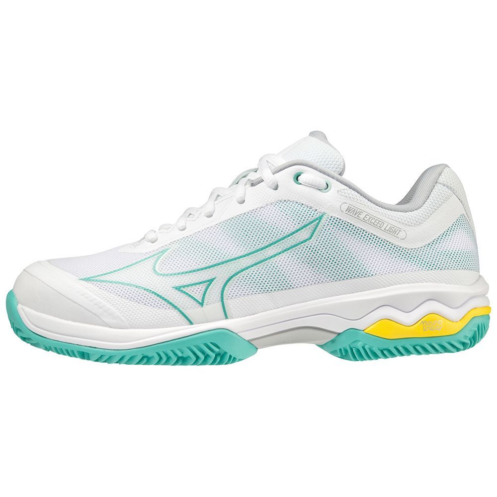 White / Turquoise Mizuno Wave Exceed Light Cc | SVFRCZ243